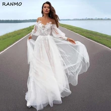 Beach Wedding Dress With Long Puff Sleeves Vestido De Novia Custom Made Robe De Mariage A-line Boho Women Bridal Gowns
Beach Wedding Dress With Long Puff Sleeves Vestido De Novia Custom Made Robe De Mariage A-line Boho Women Bridal Gowns
