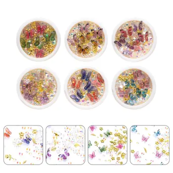 6 Boxes Butterflies Nail Rhinestone Lovely Pretty Fashion Stylish DIY Nail Accessories Butterflies Nail Stickers Manicure Charm
6 Boxes Butterflies Nail Rhinestone Lovely Pretty Fashion Stylish DIY Nail Accessories Butterflies Nail Stickers Manicure Charm