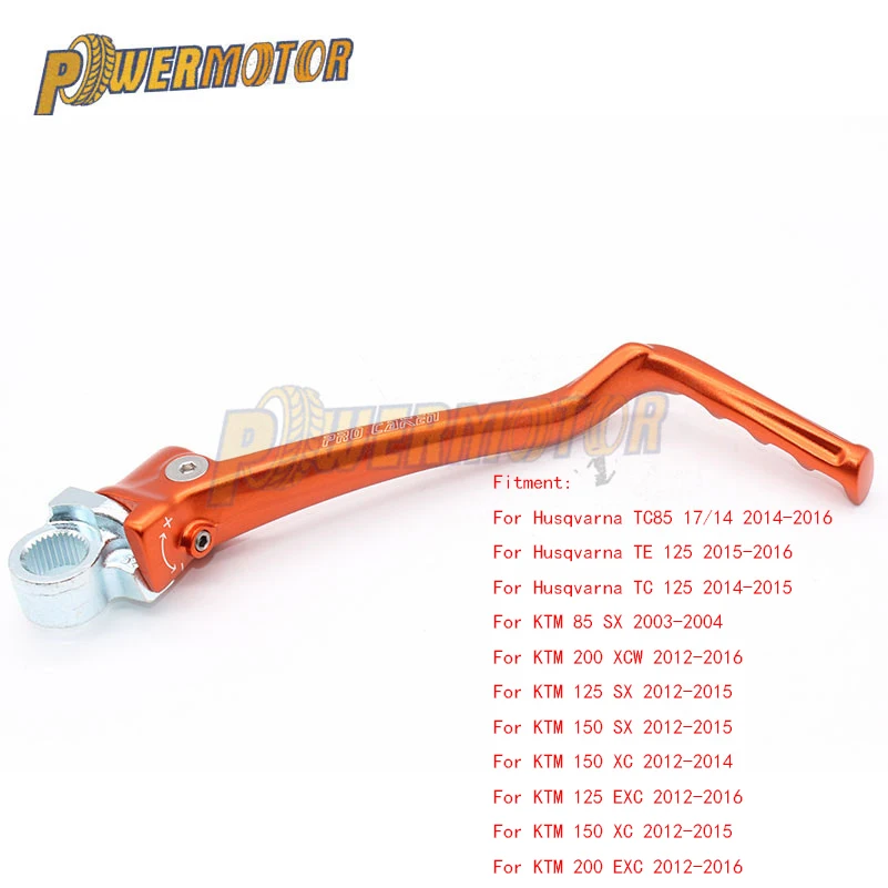 Motorcycle Aluminum Kickstart Forged Kick Start Starter Lever Pedal Arm For KTM 125 EXC SX 150 SX XC 200 EXC XCW Husqvarna TC125 
Motorcycle Aluminum Kickstart Forged Kick Start Starter Lever Pedal Arm For KTM 125 EXC SX 150 SX XC 200 EXC XCW Husqvarna TC125