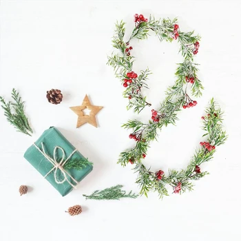 Artificial Christmas Garland Wreath Frosted Berry Pinecone Xmas Home Party Christmas Decoration Rattan Hanging Ornament
Artificial Christmas Garland Wreath Frosted Berry Pinecone Xmas Home Party Christmas Decoration Rattan Hanging Ornament