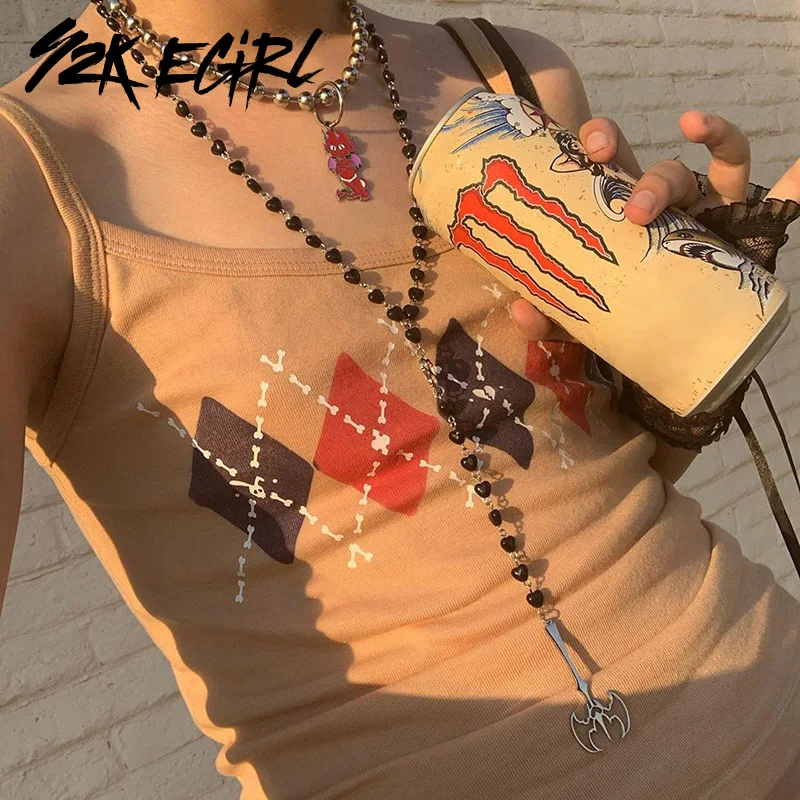 Y2K EGIRL 90s Aesthetics Argyle Plaid Khaki Cami Tops Punk Style Spaghetti Strap Slim Sleeveless Cropped Tops Streetwear Indie
Y2K EGIRL 90s Aesthetics Argyle Plaid Khaki Cami Tops Punk Style Spaghetti Strap Slim Sleeveless Cropped Tops Streetwear Indie