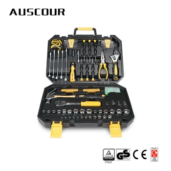 127pcs Hand Tool Set Repair Household Tool Set Hand Tool Kit with Plastic Toolbox Storage Case Socket Wrench Screwdriver Knife
127pcs Hand Tool Set Repair Household Tool Set Hand Tool Kit with Plastic Toolbox Storage Case Socket Wrench Screwdriver Knife
