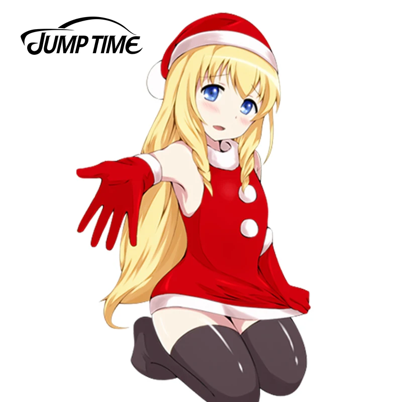 JumpTime Красивая аниме-девушка 13 см x 7 5 акриловая наклейка 3D на автомобиль