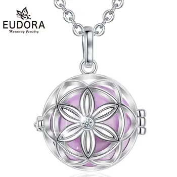 Eudora 20mm Original Harmony ball cage Pendant Pregnancy Chime Ball Cherry flower Necklace Wishing Balls 2020 Jewelry Gift K372
Eudora 20mm Original Harmony ball cage Pendant Pregnancy Chime Ball Cherry flower Necklace Wishing Balls 2020 Jewelry Gift K372