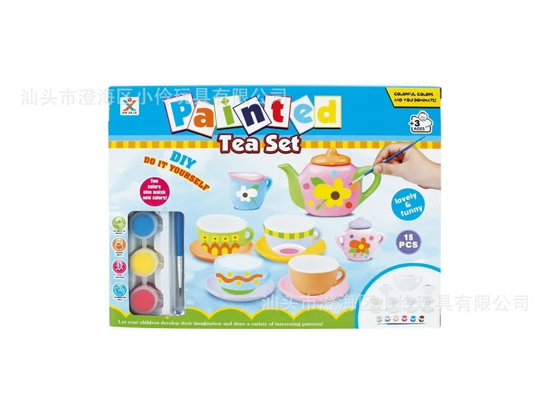 Children Coloured Drawing Doodle Toy DIY Painting Tea Pot Set Handmade Educational Intelligence Ceramic Coloured Drawing
Children Coloured Drawing Doodle Toy DIY Painting Tea Pot Set Handmade Educational Intelligence Ceramic Coloured Drawing