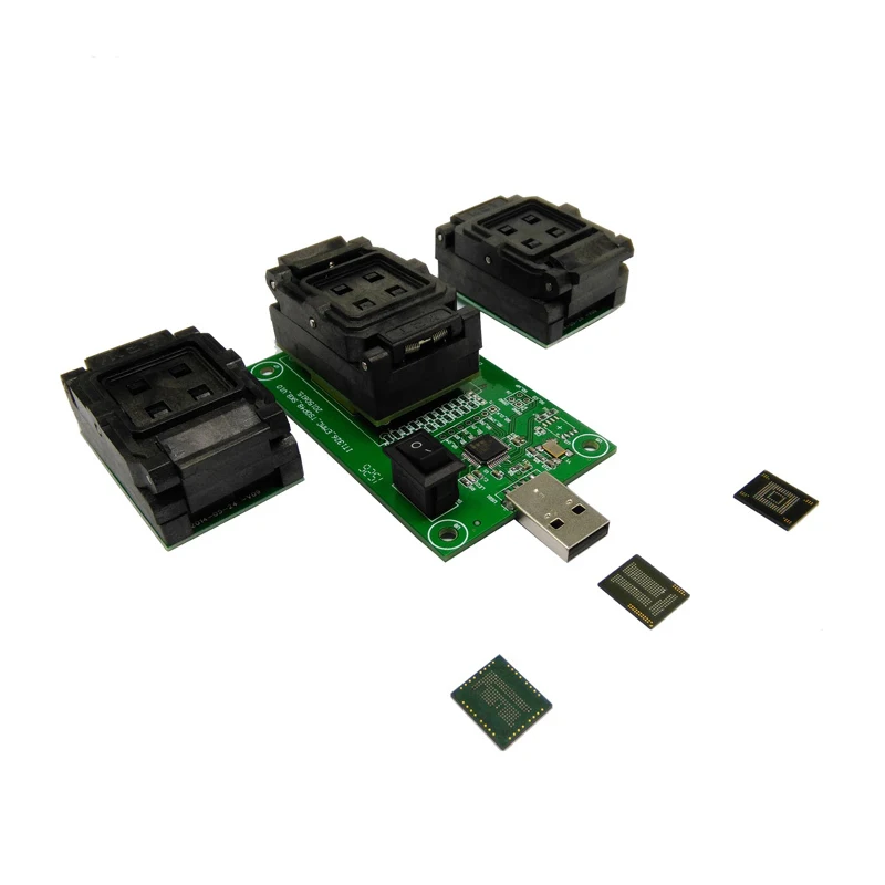 ANDK BGA153/169 BGA162/186 BGA221 eMMC eMCP test socket 3 in1 socket with USB Interface for phone data recovery Test adapter
ANDK BGA153/169 BGA162/186 BGA221 eMMC eMCP test socket 3 in1 socket with USB Interface for phone data recovery Test adapter