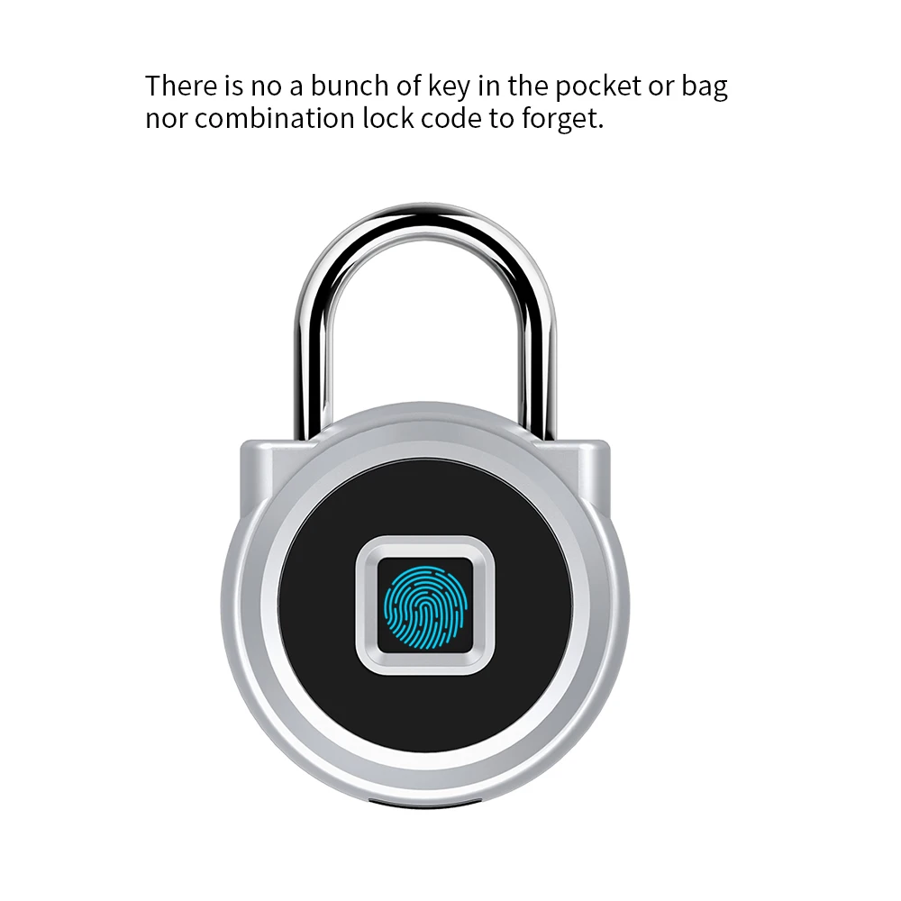 Smart Fingerprint Padlock LED Safe USB Charging Rechargeable Waterproof Door Lock Home Security
Smart Fingerprint Padlock LED Safe USB Charging Rechargeable Waterproof Door Lock Home Security