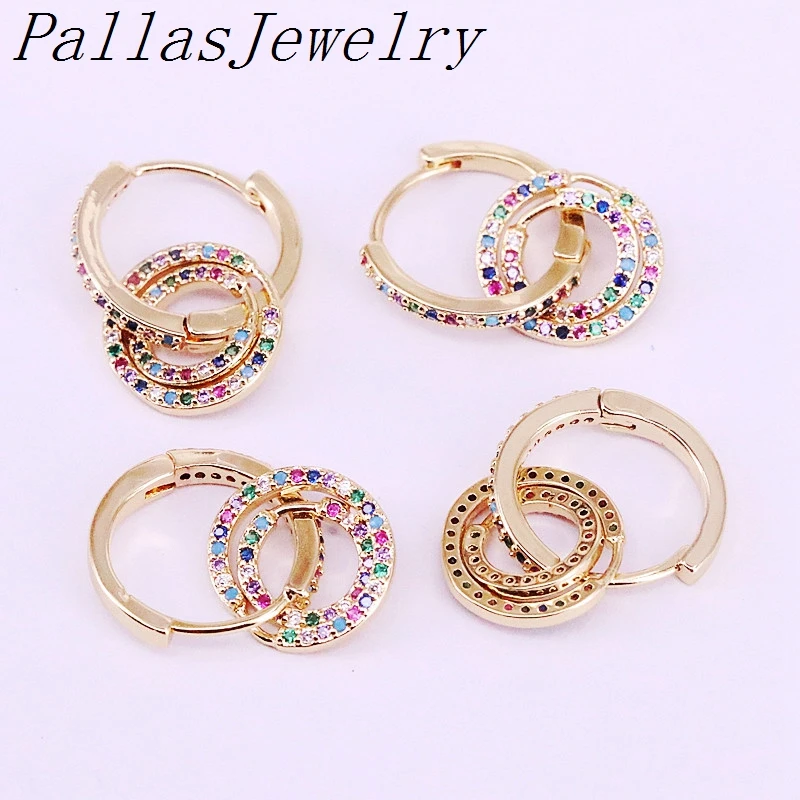 5Pairs, Rainbow Cz Gold Circle Earrings Colorful Zirconia Delicate Dangling Earrings Girl Women Jewelry 
5Pairs, Rainbow Cz Gold Circle Earrings Colorful Zirconia Delicate Dangling Earrings Girl Women Jewelry