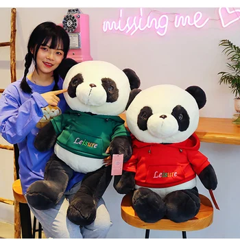 50CM-80CM Cute Hoodie Big Panda Bear Plush Stuffed Animal Doll Animals Toy Pillow Cartoon Kawaii Dolls Baby Kids Gifts
50CM-80CM Cute Hoodie Big Panda Bear Plush Stuffed Animal Doll Animals Toy Pillow Cartoon Kawaii Dolls Baby Kids Gifts