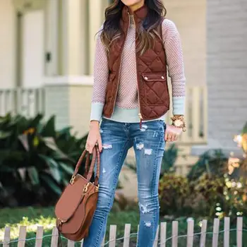 Solid Color Sleeveless Women's Autumn Winter Warm Casual Waistcoat Vest Jacket
Solid Color Sleeveless Women's Autumn Winter Warm Casual Waistcoat Vest Jacket