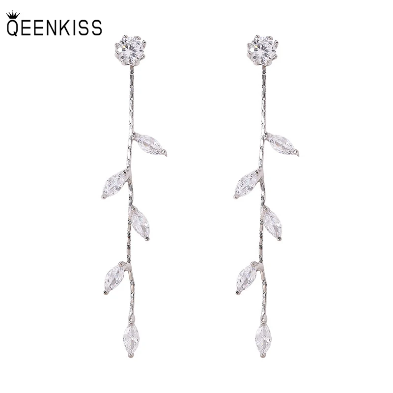 QEENKISS EG7585 Fine Jewelry Wholesale Woman Birthday Wedding Gift Tassel Leaf Zircon 925 Sterling Silver Needle Stud Earrings
QEENKISS EG7585 Fine Jewelry Wholesale Woman Birthday Wedding Gift Tassel Leaf Zircon 925 Sterling Silver Needle Stud Earrings