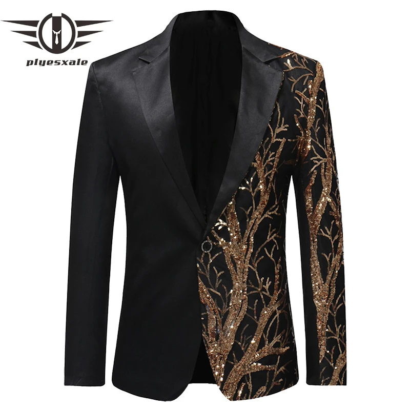 2019 Men Shiny Blazer Jacket Red Black Gold Fashion Patchwork Mens Blazer Sequin Drama Costume Night Club Blazer Stage Wear Q620
2019 Men Shiny Blazer Jacket Red Black Gold Fashion Patchwork Mens Blazer Sequin Drama Costume Night Club Blazer Stage Wear Q620