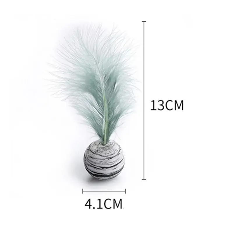 Cat Toy Star Ball Plus Feather EVA Material Light Foam Ball Throwing Toy For Fetch Training Chewing And Teething Pet Supplies