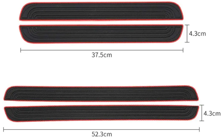 Bettway 4pcs/Set Car Door Sill Plate Protectors - Black PVC Soft Rubber Front/Rear Door Sill Scuff Plate Guard, Welcome Pedal Pr
Bettway 4pcs/Set Car Door Sill Plate Protectors - Black PVC Soft Rubber Front/Rear Door Sill Scuff Plate Guard, Welcome Pedal Pr