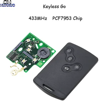 4 Buttons Smart System Passive Keyless Go / Entry Remote Car Key 433MHz PCF7953 Chip With Uncut Blade For Renault Clio IV Captur
4 Buttons Smart System Passive Keyless Go / Entry Remote Car Key 433MHz PCF7953 Chip With Uncut Blade For Renault Clio IV Captur