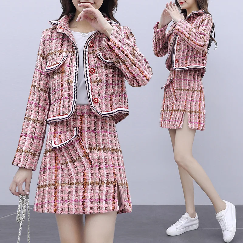 2019 Autumn And Winter New Style Debutante Graceful WOMEN'S Suit Slim Fit Tweed Pattern Cropped Jacket Skirt Two-Piece Set
2019 Autumn And Winter New Style Debutante Graceful WOMEN'S Suit Slim Fit Tweed Pattern Cropped Jacket Skirt Two-Piece Set
