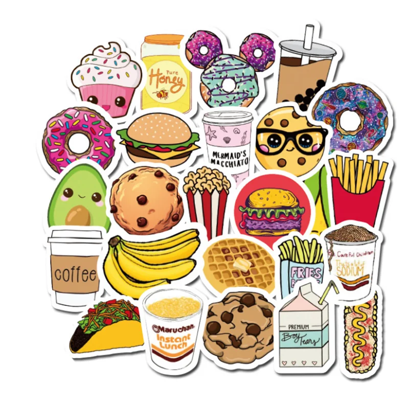 10/30/50PCS Food Fresh and Cute Graffiti Stickers Stationery Guitar Cup Notebook Mobile Phone Handbook Sticker Wholesale
10/30/50PCS Food Fresh and Cute Graffiti Stickers Stationery Guitar Cup Notebook Mobile Phone Handbook Sticker Wholesale