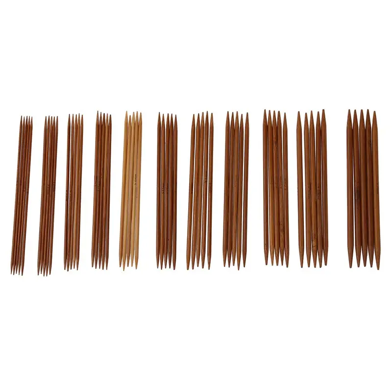 5 Sets of 11 Sizes 5'' (13cm) Double Pointed Carbonized Bamboo Knitting Kits Needles Set (2.0mm - 5.0mm)
5 Sets of 11 Sizes 5'' (13cm) Double Pointed Carbonized Bamboo Knitting Kits Needles Set (2.0mm - 5.0mm)