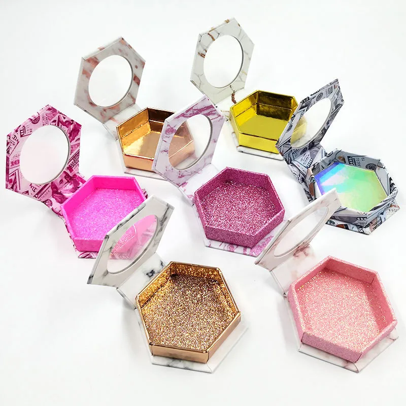 Hexagon False Eyelash Packaging Box For 10mm-25mm 3d Empty Mink Eyelashes Refillable Boxes Faux Lash Storage Case Wholesale
Hexagon False Eyelash Packaging Box For 10mm-25mm 3d Empty Mink Eyelashes Refillable Boxes Faux Lash Storage Case Wholesale