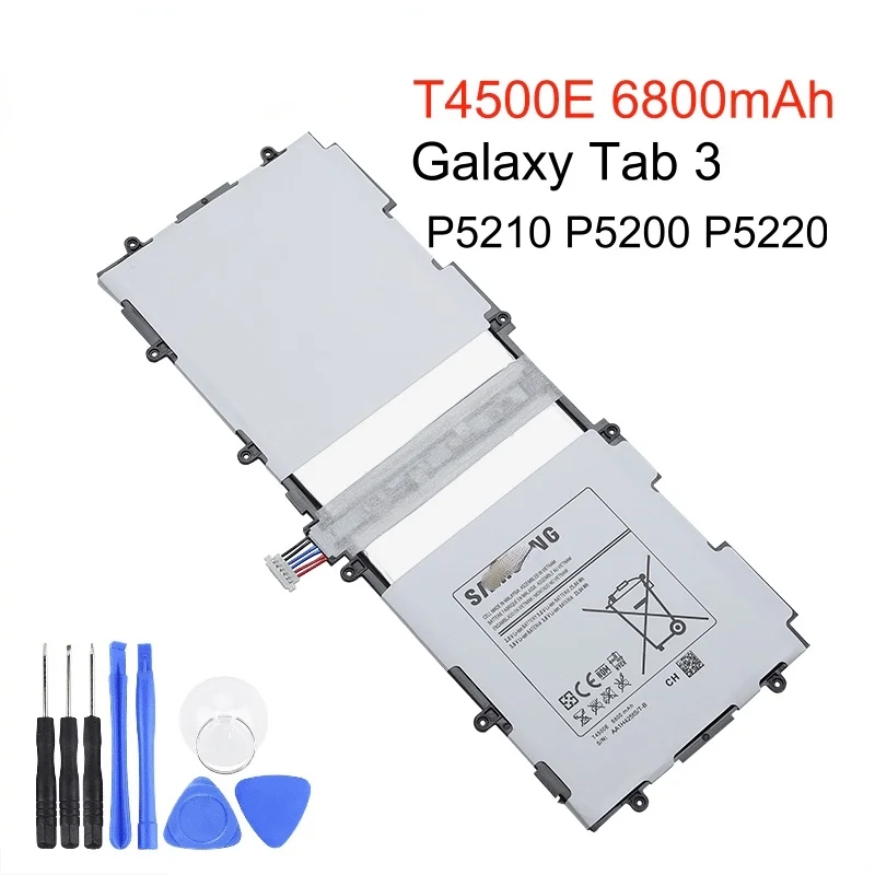 Оригинальный запасной аккумулятор T4500E 6800 мАч для Samsung GALAXY Tab 3 P5210 P5200 P5220