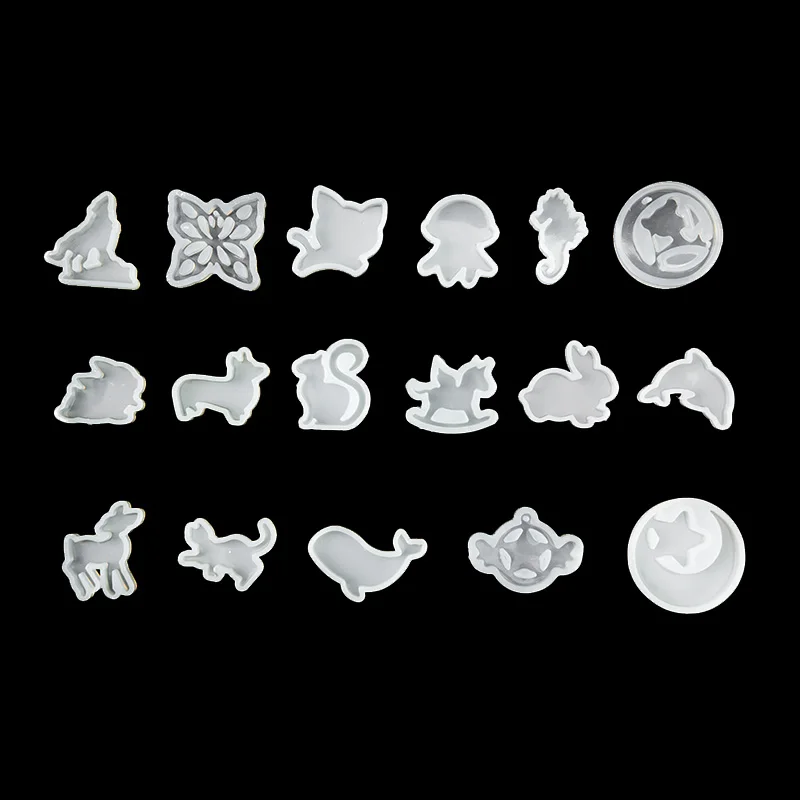 QIAOQIAO DIY Clear Silicone Mold DIY Animal Pendant Necklace Jewelry Mould Hair Accessories Resin Craft Tool 
QIAOQIAO DIY Clear Silicone Mold DIY Animal Pendant Necklace Jewelry Mould Hair Accessories Resin Craft Tool