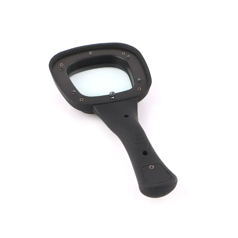 3X Handheld Magnifier 5 LED Light Reading Magnifying Glass Ultraviolet Lamp Currency Detector
3X Handheld Magnifier 5 LED Light Reading Magnifying Glass Ultraviolet Lamp Currency Detector