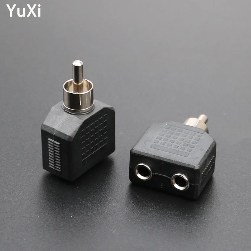 YuXi New 1PC for Speaker Power Amplifier RCA Male To Double 3.5mm Audio Stereo Jack Female Audio Jack Connector Adapter
YuXi New 1PC for Speaker Power Amplifier RCA Male To Double 3.5mm Audio Stereo Jack Female Audio Jack Connector Adapter