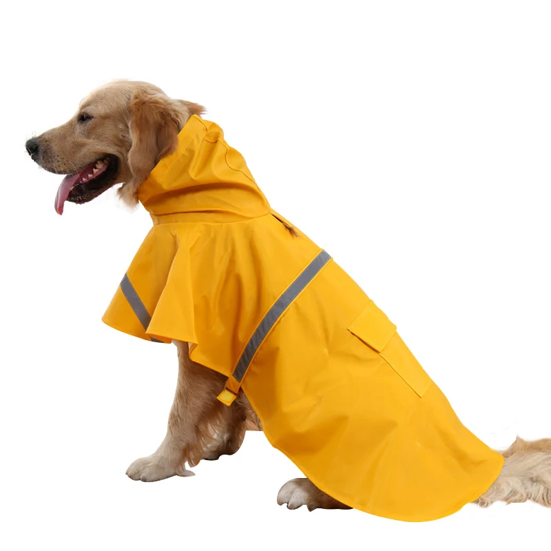 Waterproof Small Large Dog Raincoat Pet Clothes Dog Jumpsuit Reflective Rain Coat Hooded Overall Cloak Labrador Golden Retriever 
Waterproof Small Large Dog Raincoat Pet Clothes Dog Jumpsuit Reflective Rain Coat Hooded Overall Cloak Labrador Golden Retriever