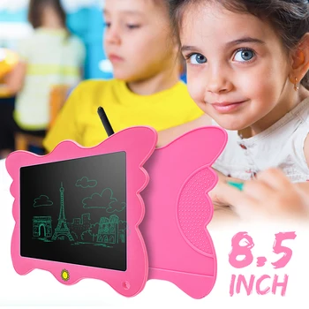 8.5 Inch LCD Writing Tablet Multicolor Butterfly Shaped Electronic Erasable Drawing Board Children Kids Doodle Board with Pen
8.5 Inch LCD Writing Tablet Multicolor Butterfly Shaped Electronic Erasable Drawing Board Children Kids Doodle Board with Pen