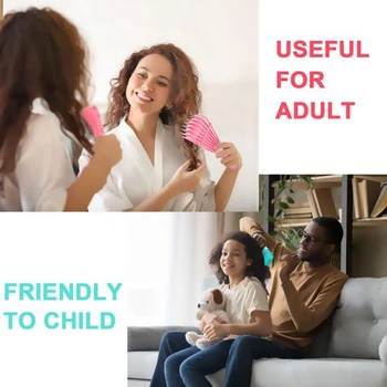 2 Pieces Detangling Brush for Hair Textured 3A To 4C Kinky Wavy/Curly/Coily/Wet/Dry/Oil/Thick/Long Hair, Knots Detangler Easy To 
2 Pieces Detangling Brush for Hair Textured 3A To 4C Kinky Wavy/Curly/Coily/Wet/Dry/Oil/Thick/Long Hair, Knots Detangler Easy To