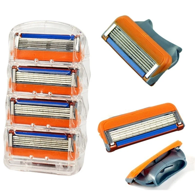 4pcs/pack Razor Blade For Men Face Care Shaving Safety,5layers Stainless Steel Shaver Cassette Fit For Gillettee Fusione Handle
4pcs/pack Razor Blade For Men Face Care Shaving Safety,5layers Stainless Steel Shaver Cassette Fit For Gillettee Fusione Handle
