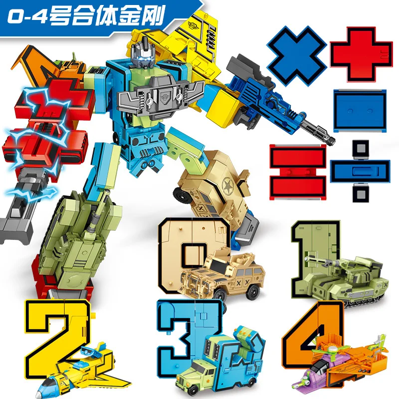 Yue star 8181d with Numbers Transformation Toy Jingang 0-9 Square Educational Full Set Boy Fit Robot Combat Team
Yue star 8181d with Numbers Transformation Toy Jingang 0-9 Square Educational Full Set Boy Fit Robot Combat Team