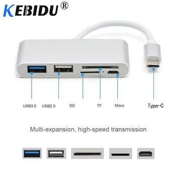 Kebidu USB C Hub 5 In 1 Card Reader USB Type C OTG USB-C Micro USB Power Adapter For Macbook Air Pro Surface Pro 6 Huawei Mate2
Kebidu USB C Hub 5 In 1 Card Reader USB Type C OTG USB-C Micro USB Power Adapter For Macbook Air Pro Surface Pro 6 Huawei Mate2