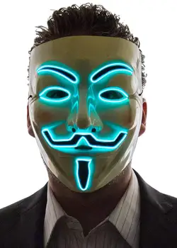 Light Up V for Vendetta Anonymous LED mask, Guy Fawkes Mask, One Size 
Light Up V for Vendetta Anonymous LED mask, Guy Fawkes Mask, One Size