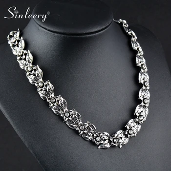 SINLEERY Luxury Retro Cubic Zirconia Flower Choker Necklace Collar For Women Chunky Statement Necklace Jewelry XL171 SSP
SINLEERY Luxury Retro Cubic Zirconia Flower Choker Necklace Collar For Women Chunky Statement Necklace Jewelry XL171 SSP
