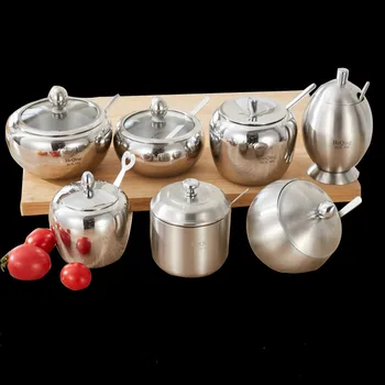 Stainless Steel Kitchen Gadgets Spice Bottle Seasoning Box Kitchen Spice Storage Bottle Jars Salt Pepper Box Set PF90525
Stainless Steel Kitchen Gadgets Spice Bottle Seasoning Box Kitchen Spice Storage Bottle Jars Salt Pepper Box Set PF90525