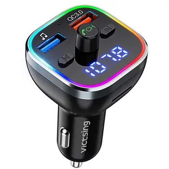 Bluetooth 5.0 Handsfree Car RGB Light TF Card U Disk Auto Music Transmitter Quick Dual USB Charger LCD Digital Voltmeter
Bluetooth 5.0 Handsfree Car RGB Light TF Card U Disk Auto Music Transmitter Quick Dual USB Charger LCD Digital Voltmeter