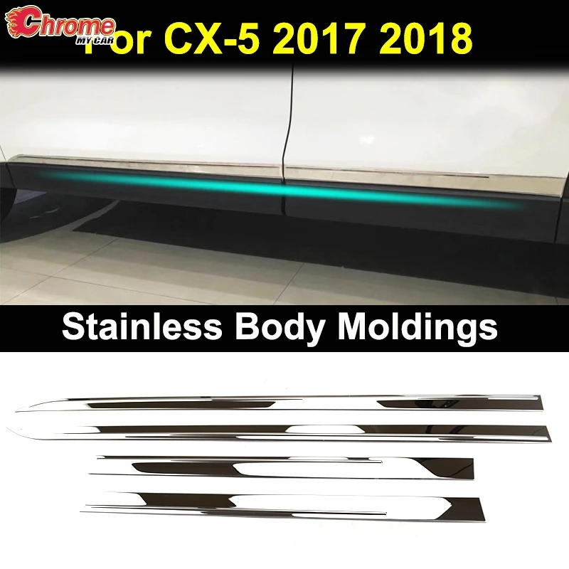 Для Mazda CX-5 CX5 KF 2017 2018 2019 2020 2021 хромированная накладка на дверь боковой корпус