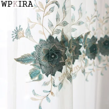 Korean Luxury Pastoral 3D Curtain for Living Room Embroidered Embossed Hollow Voile Pearls Curtain Bedroom Sheer Drape S574#40
Korean Luxury Pastoral 3D Curtain for Living Room Embroidered Embossed Hollow Voile Pearls Curtain Bedroom Sheer Drape S574#40