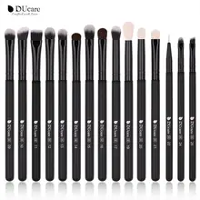 

DUcare Makeup Brushes Set 15pcs Professional Eye Shadow Makeup Brush Kits Eyeshadow Eyeliner Blending Eyebrow Natural Goat Hair