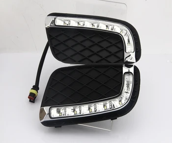 

Car Flashing 1Pair For Mercedes Benz Smart fortwo 2008 2009 2010 2011 LED DRL Daytime Running Lights Daylight Fog light