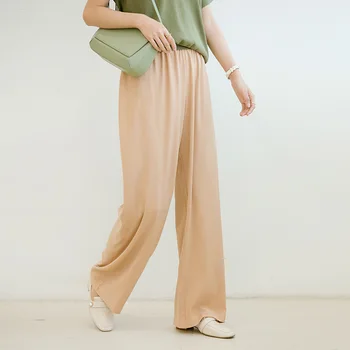 Wide-leg pants women spring Korean high waist loose texture casual pants straight wild mopping long pants women Z2033
Wide-leg pants women spring Korean high waist loose texture casual pants straight wild mopping long pants women Z2033