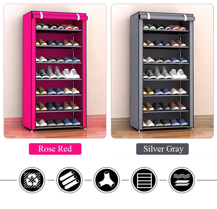 Multi-layer Assembled Shoe Rack Dust-proof Storage Shoe Cabinet Home Shoe Stand Dormitory Simple Storage Shelf Organizer Holder Multi-layer Assembled Shoe Rack Dust-proof Storage Shoe Cabinet Home Shoe Stand Dormitory Simple Storage Shelf Organizer Holder
