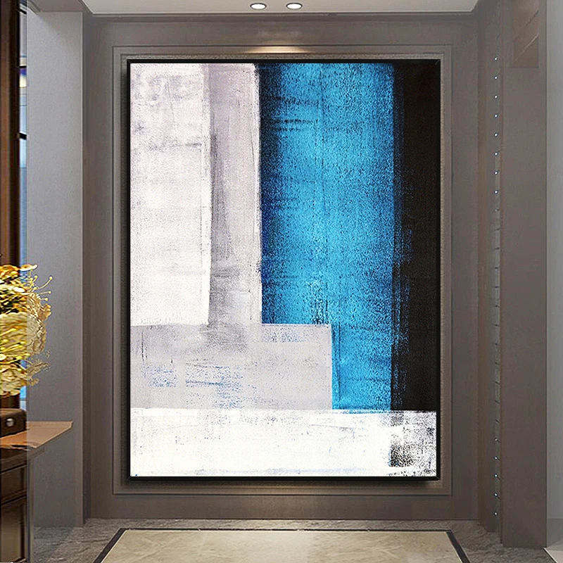 Substantiallyhand-painted Blue And White Abstract Painting Vertical Version Of Modern Backdrop Decorative Painting The Liv
Substantiallyhand-painted Blue And White Abstract Painting Vertical Version Of Modern Backdrop Decorative Painting The Liv