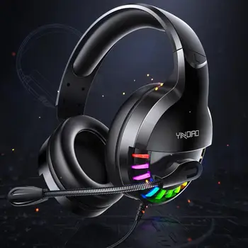 PS4 Gaming Headphones Gamer 7.1 Surround Sound USB 3.5mm Wired RGB Light Game Headphones with Microphone for Xbox One PS4 Table
PS4 Gaming Headphones Gamer 7.1 Surround Sound USB 3.5mm Wired RGB Light Game Headphones with Microphone for Xbox One PS4 Table
