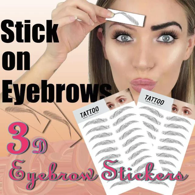 Magic 4D Hair-like Eyebrows Stickers Makeup Waterproof Lasting Water-based Eye Brow Tattoo Sticker False Eyebrows Cosmetics
Magic 4D Hair-like Eyebrows Stickers Makeup Waterproof Lasting Water-based Eye Brow Tattoo Sticker False Eyebrows Cosmetics