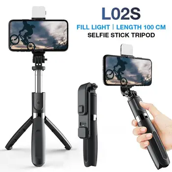 Wireless Bluetooth Selfie Stick LED Ring Light Extendable Handheld Selfstick Monopod Tripod For IPhone Android Smartphone
Wireless Bluetooth Selfie Stick LED Ring Light Extendable Handheld Selfstick Monopod Tripod For IPhone Android Smartphone