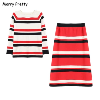 2020 Women' Two Piece Sweater Set Knitted Jumper And Pants Striped Knitting Sweaters and Skirt set sweet women set clothing
2020 Women' Two Piece Sweater Set Knitted Jumper And Pants Striped Knitting Sweaters and Skirt set sweet women set clothing