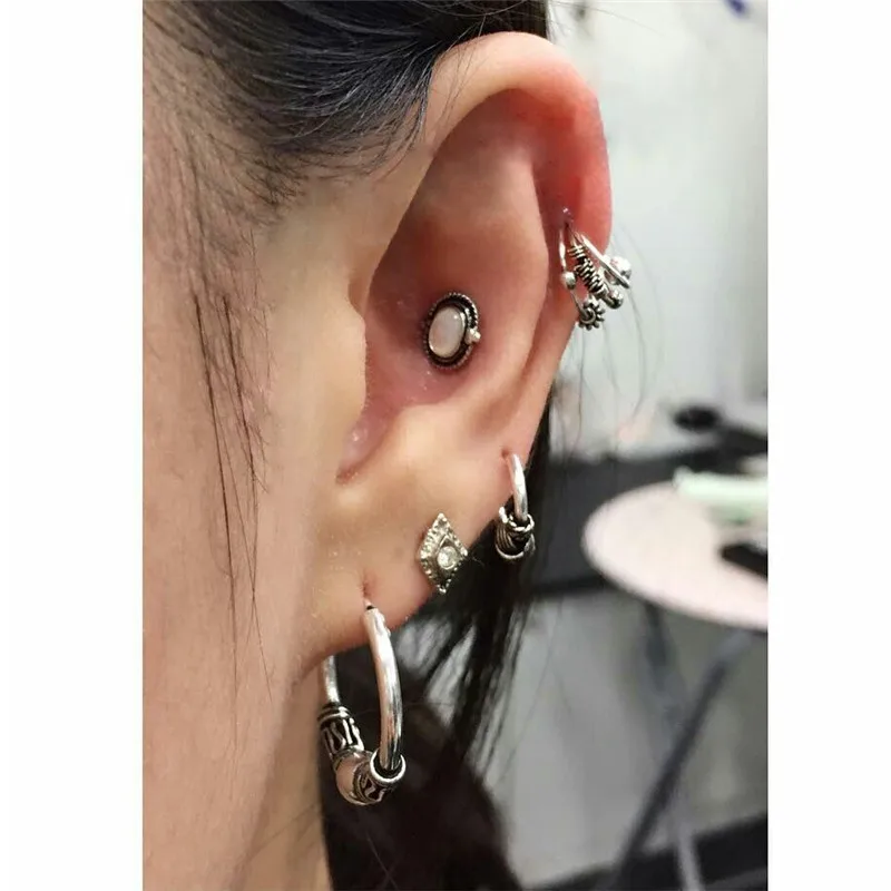 TTLIFE 7Pcs Bohemian Rhinestone Zircon C-Shaped Earrings Set Stud Earrings Women Jewelry Clip on Earrings
TTLIFE 7Pcs Bohemian Rhinestone Zircon C-Shaped Earrings Set Stud Earrings Women Jewelry Clip on Earrings