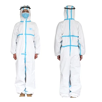 Disposable Protective Coverall Isolation Gown Safety Clothing Suit With Reinforced Sealing Strip Security-Protection Suits
Disposable Protective Coverall Isolation Gown Safety Clothing Suit With Reinforced Sealing Strip Security-Protection Suits